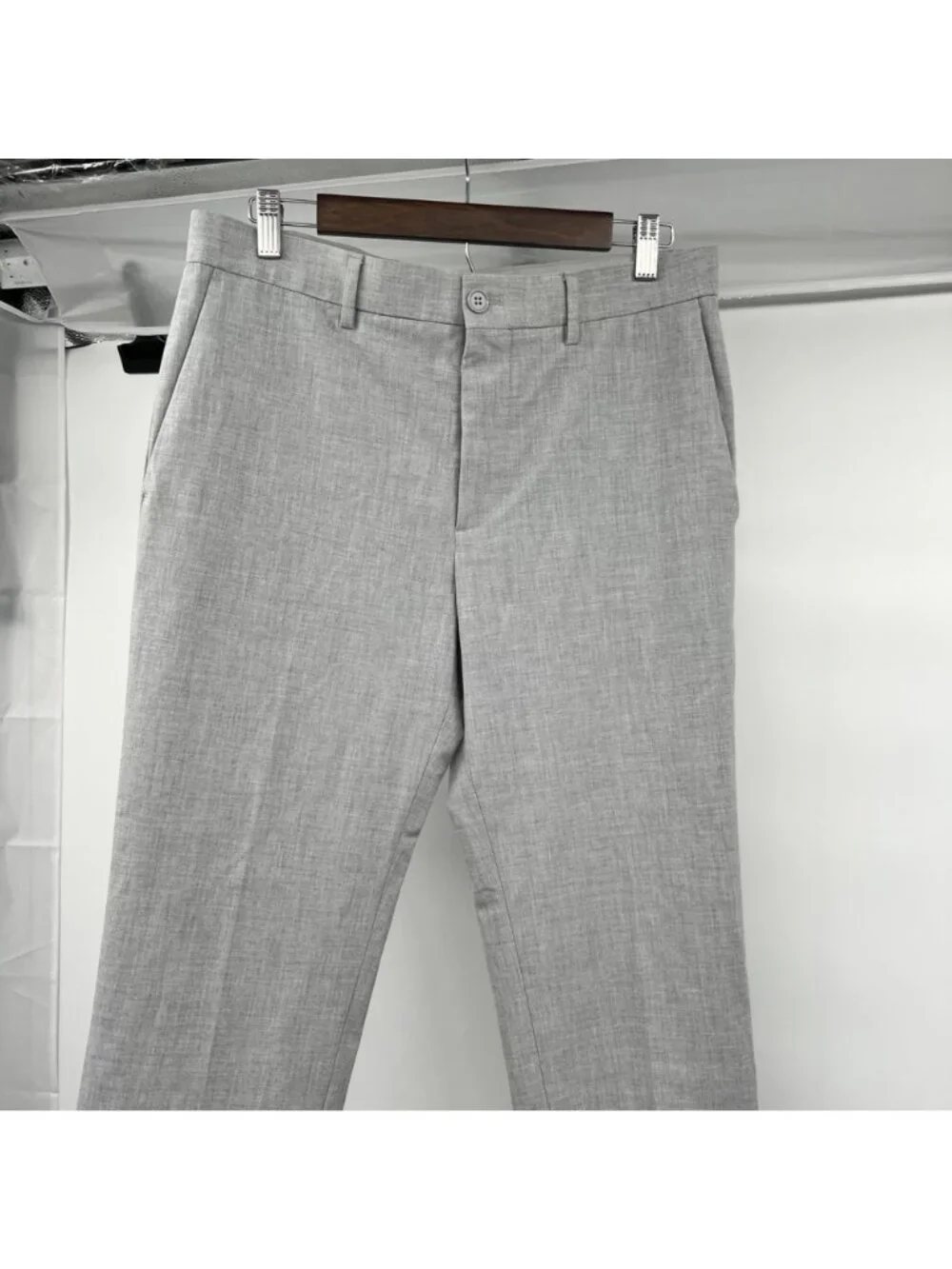 H&M Men's Slim Fit Light Gray Dress Pants Size 31